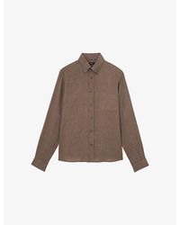 Reiss - Queens Regular-Fit Linen Shirt - Lyst