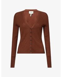 ME+EM - Barely There Merino-Wool And Cashmere Cardigan - Lyst
