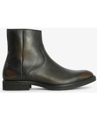 AllSaints - Lang Leather Ankle Boots - Lyst