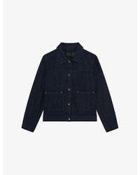 The Kooples - Patch-Pocket Regular-Fit Denim Jacket - Lyst