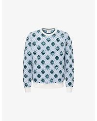 CASABLANCA - Monogram Crew-Neck Wool Jumper - Lyst