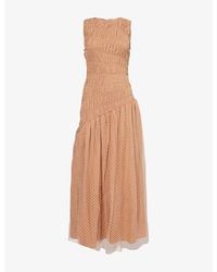 Amy Lynn - Julia Polka-Dot Woven Maxi Dress - Lyst