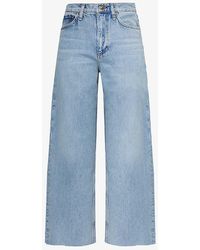 Rag & Bone - Andi Wide-leg High-rise Stretch-denim Jeans - Lyst
