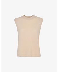 Whistles - Sleeveless Wool Tank Top - Lyst