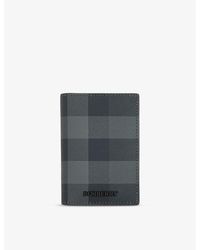 Burberry - Check-pattern Coated-canvas Cardholder - Lyst