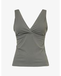 WE Are Tala - Dayflex V-Neck Stretch-Woven Top - Lyst
