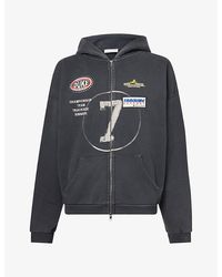Duke & Dexter - Dr4 Eat Dirt Washed Embroidered Cotton Hoody - Lyst