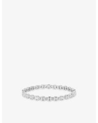 Lisa Gozlan - The Duo Flex Sterling-Plated Brass And Cubic Zirconia Tennis Bracelet - Lyst