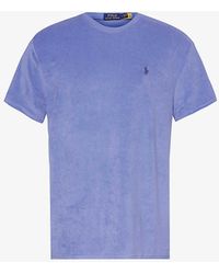 Polo Ralph Lauren - Brand-embroidered Terry-texture Cotton-blend T-shirt Xx - Lyst