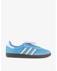 adidas - Samba Lt Branded Mesh And Suede Low-top Trainers - Lyst