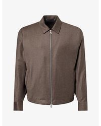 Paul Smith - Blouson Zip Wool And Cashmere Jacket - Lyst