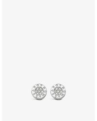 Thomas Sabo Classic Sterling-silver And Cubic Zirconia Stud Earrings - White