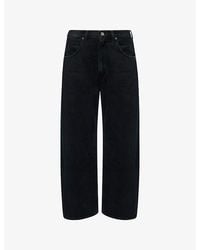 Agolde - Low Curve Crop Wide-Leg Denim Jeans - Lyst