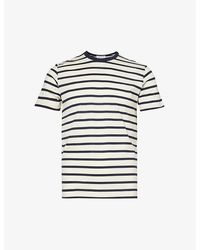 Sunspel - Striped Regular-fit Cotton-jersey T-shirt - Lyst