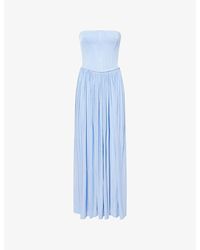 Jonathan Simkhai - Adalys Strapless Bustier Jersey Maxi Dress - Lyst