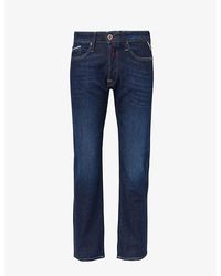 Replay Jeans Waitom Straight Fit Dark Wash in Blue for Men | Lyst Canada