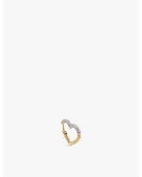 Kismet by Milka - Sweetheart 0.15Ct Diamond Hoop Earring - Lyst