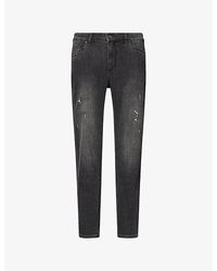 Arne - Distressed Slim-Fit Denim Jeans - Lyst