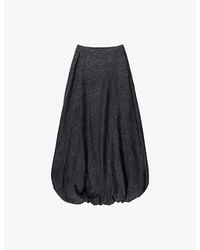 Ro&zo - Puffball Woven Maxi Skirt - Lyst