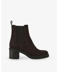 Carvela Kurt Geiger - Chiara Block-Heel Suede Ankle Boots - Lyst