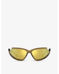 Balenciaga - 6e000312 Bb0289s Rectangle-shape Injected Sunglasses - Lyst