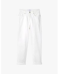 The White Company - Brompton Slim-Leg Mid-Rise Cotton Jeans - Lyst