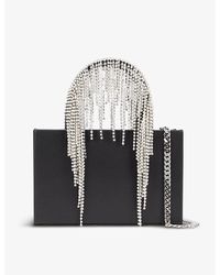 Kara - Crystal-embellished Midi Leather Tote Bag - Lyst