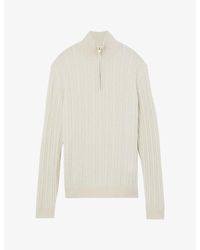 Reiss - Howard Cable-Knit Cashmere Jumper - Lyst