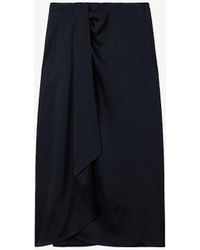 Reiss - Bella High-rise Woven Midi Skirt - Lyst