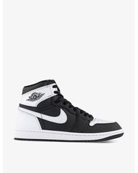 Nike - Air 1 High Panelled Leather High-top Trainers - Lyst