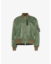 Sacai - Stand-collar Relaxed-fit Shell Bomber Jacket - Lyst