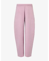 The Couture Club - Compact Barrel-Leg Knitted Jogging Bottoms - Lyst