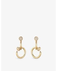 Cartier - Juste Un Clou 18Ct- And 0.38Ct Diamond Earrings - Lyst