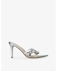 Gianvito Rossi - Flavia 85 Leather Heeled Sandals - Lyst