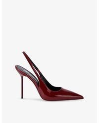 Paris Texas - Lidia Sling-Back Patent-Leather Heeled Courts - Lyst