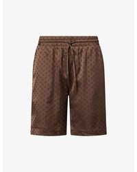 The Couture Club - Jacquard-Pattern Relaxed-Fit Woven Shorts - Lyst