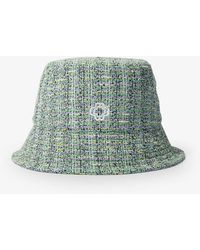 Maje - Logo-embroidered Tweed Bucket Hat - Lyst
