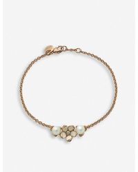 Shaun Leane - Cherry Blossom -plated Vermeil Sterling Silver, Pearl And Diamond Bracelet - Lyst