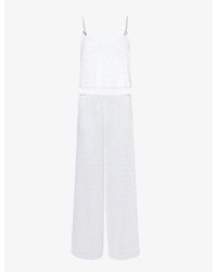 Bluebella - Cassat Cami Semi-sheer Woven Pyjama Set - Lyst
