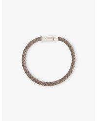 Tom Ford - Woven Tubular Leather Bracelet - Lyst