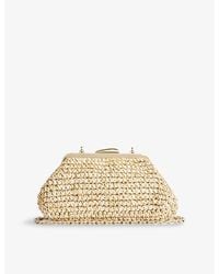LK Bennett - Alexa Braided Paper Clutch Bag - Lyst