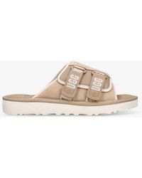 UGG - Goldencoast Double-strap Suede Sliders - Lyst