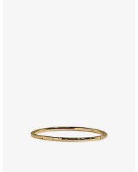 Astrid & Miyu - Cosmic Star Dome 18Ct-Plated Brass Bangle - Lyst