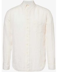 120% Lino - Spread-collar Regular-fit Linen Shirt X - Lyst