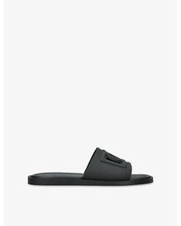 Dolce & Gabbana - Logo Rubber Slides - Lyst