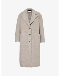 Harris Wharf London - Greatcoat Single-breasted Virgin-wool Coat - Lyst