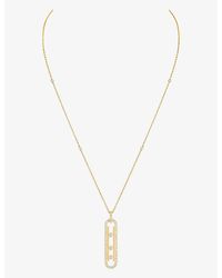 Messika - Move 10th 18ct Yellow-gold And Diamond Necklace - Lyst