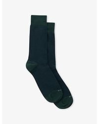 BOGGI - Short Oxford Cotton-Blend Socks - Lyst