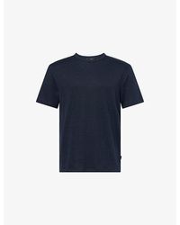 7 For All Mankind - Relaxed-Fit Crew-Neck Linen-Blend T-Shirt - Lyst