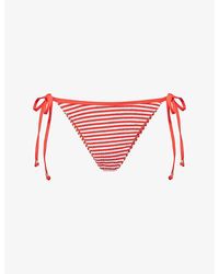 Seafolly - Clubhouse Tie-Side Rio Bikini Bottoms - Lyst